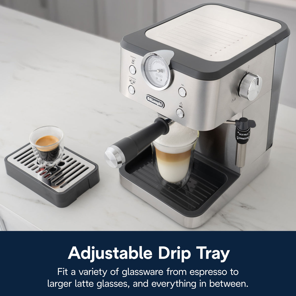 De'Longhi - Classic Espresso Machine - Stainless Steel