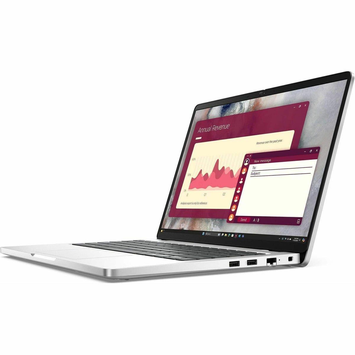 Dell - Pro 14 14" IPS LCD 1920 x 1200 (Full HD Plus) Laptop - Intel Core Ultra 5 with 16GB Memory - 512 GB SSD - Platinum Silver, Silver