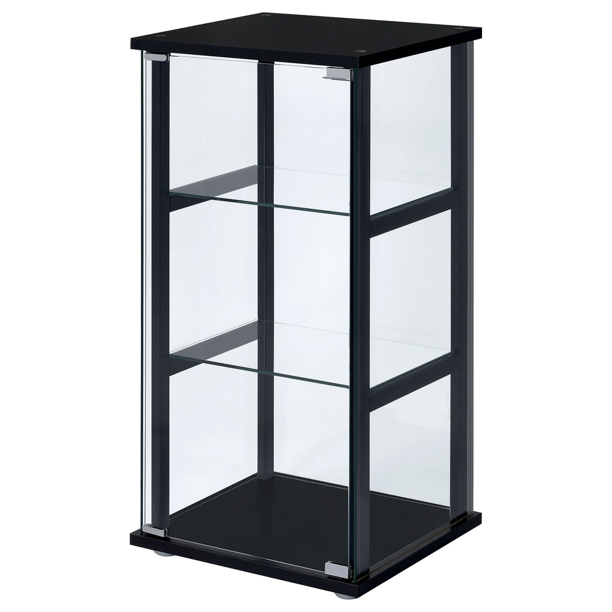 Callie - 3 Shelf Curio Cabinet - Black