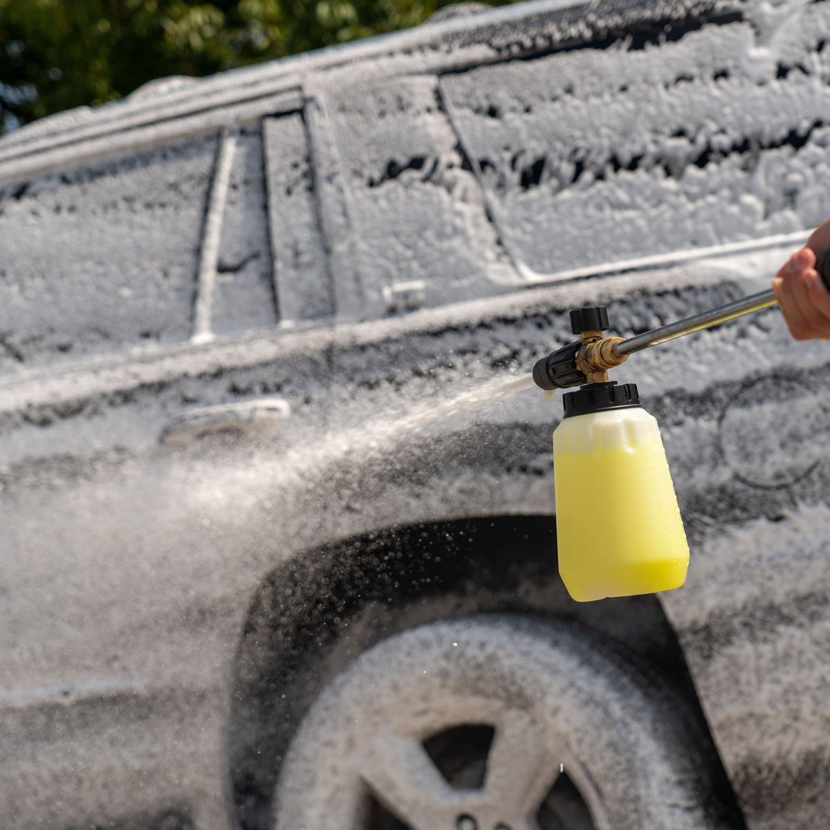 Greenworks - Pressure Washer Foam Cannon Attachment - Gray