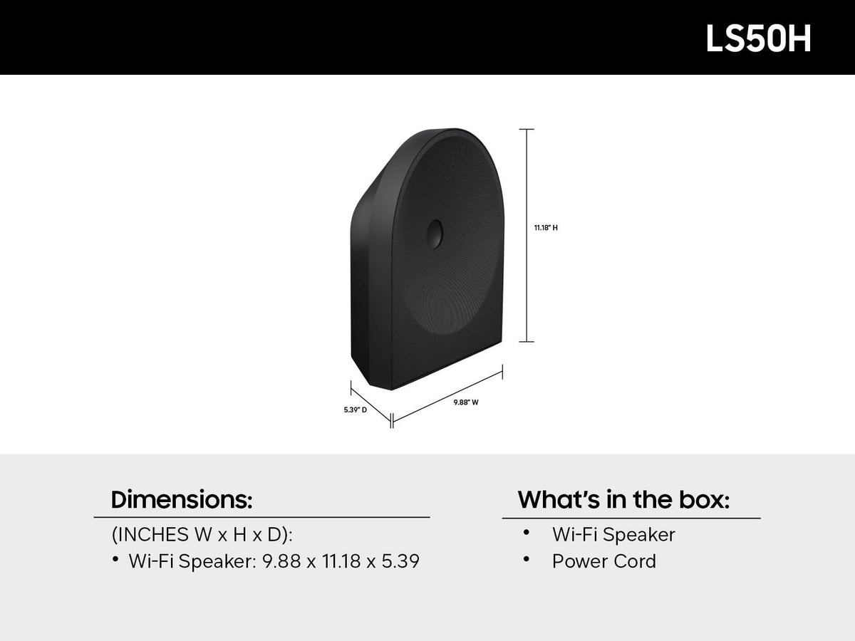 Samsung - Music Studio 5 Smart Speaker 2.0 Ch, Q-Symphony, WiFi and Bluetooth (2026) - Black