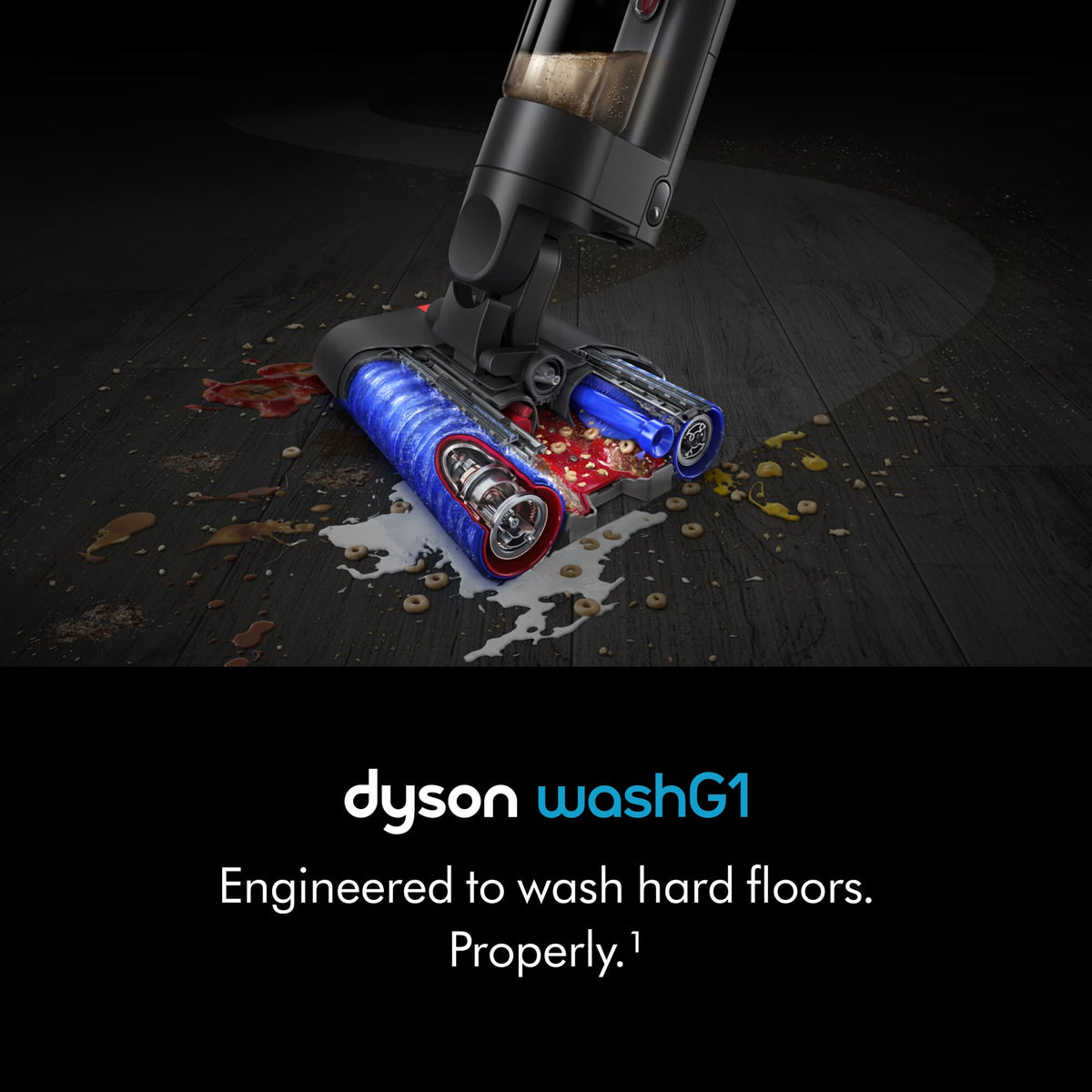 Dyson - WashG1 Wet Floor Cleaner - Matte Black/ Ultra Blue