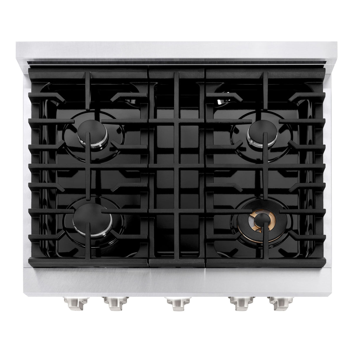 30 in. Wide 4 Burner ZLINE Paramount Gas Range Convection Oven (SGRS-30) - Stainless Steel