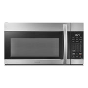 Insignia™ - 1.7 Cu. Ft. Over-the-Range Microwave with 2-Stage Cooking - Stainless Steel