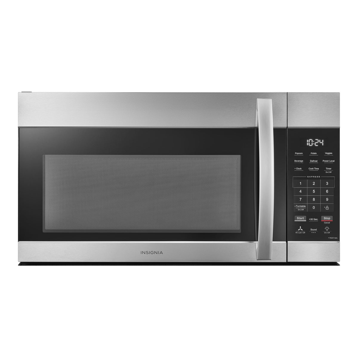 Insignia™ - 1.7 Cu. Ft. Over-the-Range Microwave with 2-Stage Cooking - Stainless Steel
