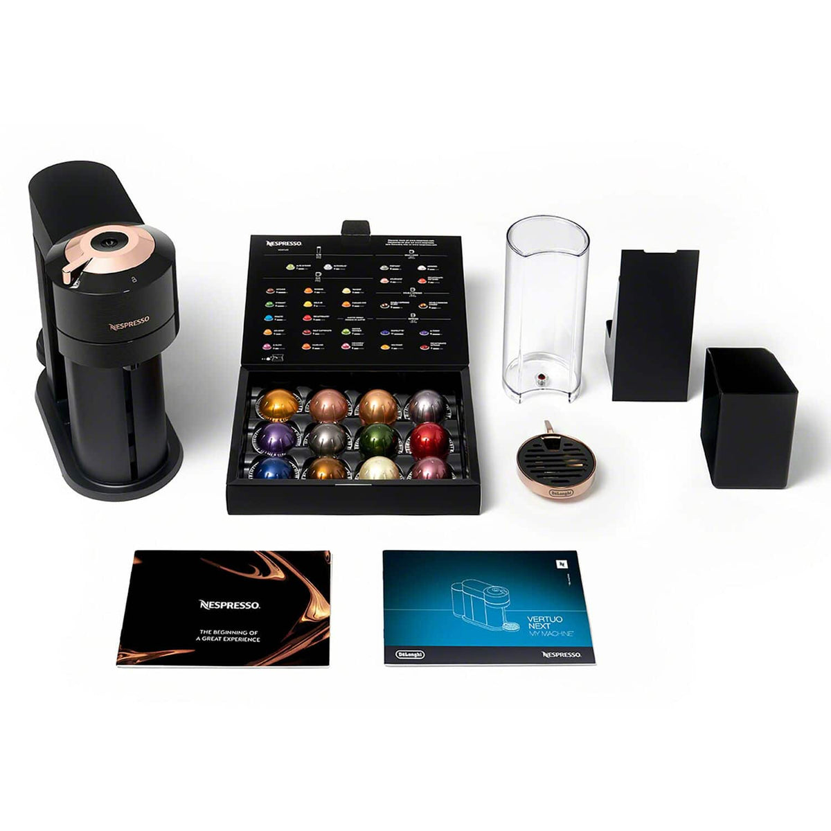 Nespresso - Vertuo Next Premium Coffee and Espresso Maker - Black Rose Gold