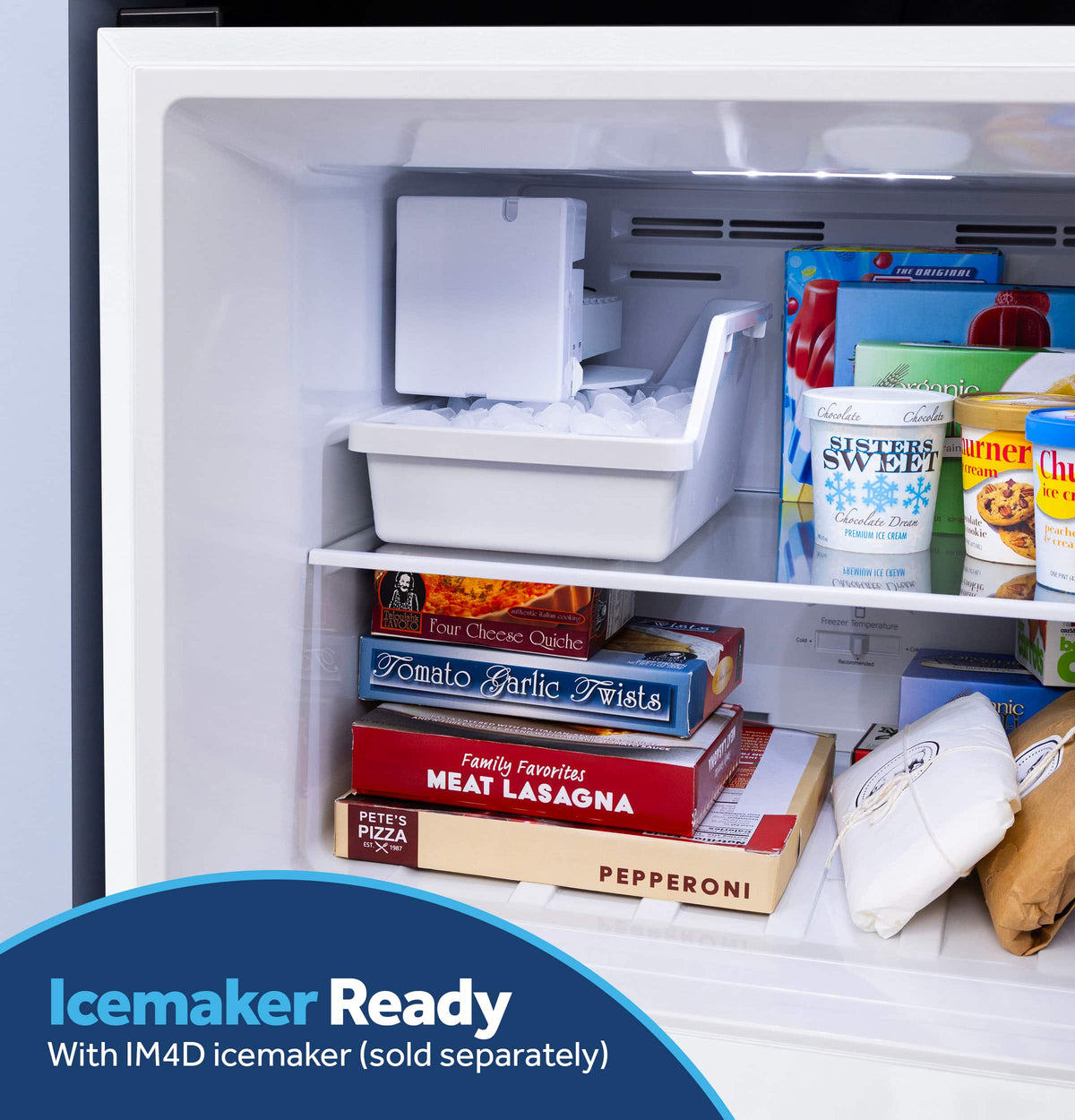 GE - 30 in. Wide 21 Cu. Ft. Freestanding Garage Ready Top Freezer Refrigerator with Bright LED Lighting - White