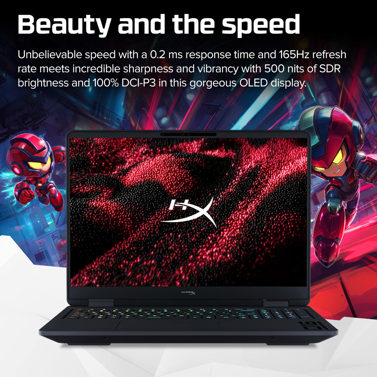HyperX - OMEN 16" 165Hz 2.5K OLED Gaming Laptop - AMD Ryzen 9 8940HX (2025) - 16GB Memory - NVIDIA GeForce RTX 5060 - 1TB SSD - Shadow Black