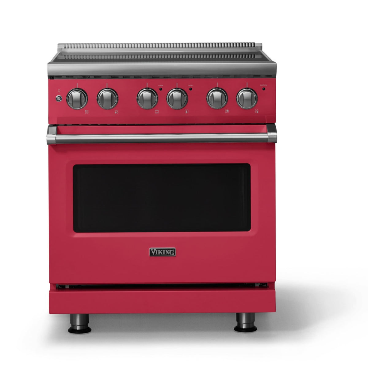 Viking - 30"W. Pro5S 4.7 Cu. Ft. Freestanding 4 Element Electric Convection Range - Valentine