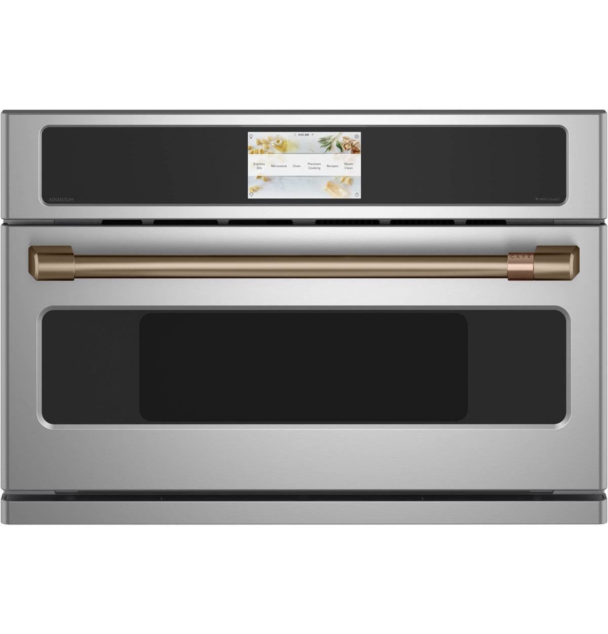 Café - 1.7 Cu. Ft. Convection Built-In Microwave with Sensor Cooking and 240V Five in One Advantium Technology - Stainless Steel