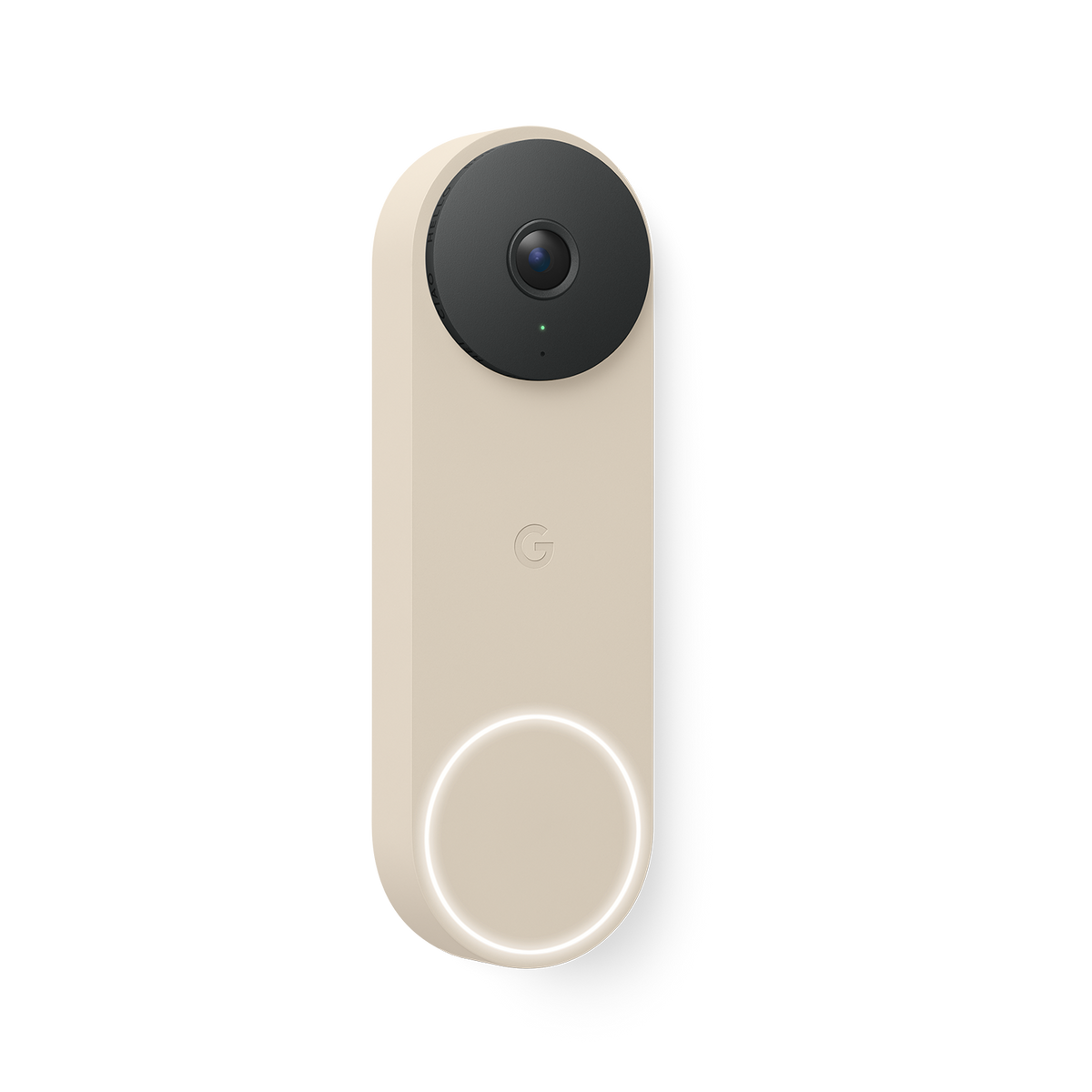 Google - Nest Doorbell (wired, 3rd gen) - Latest Model - 2K Video and Gemini - Linen