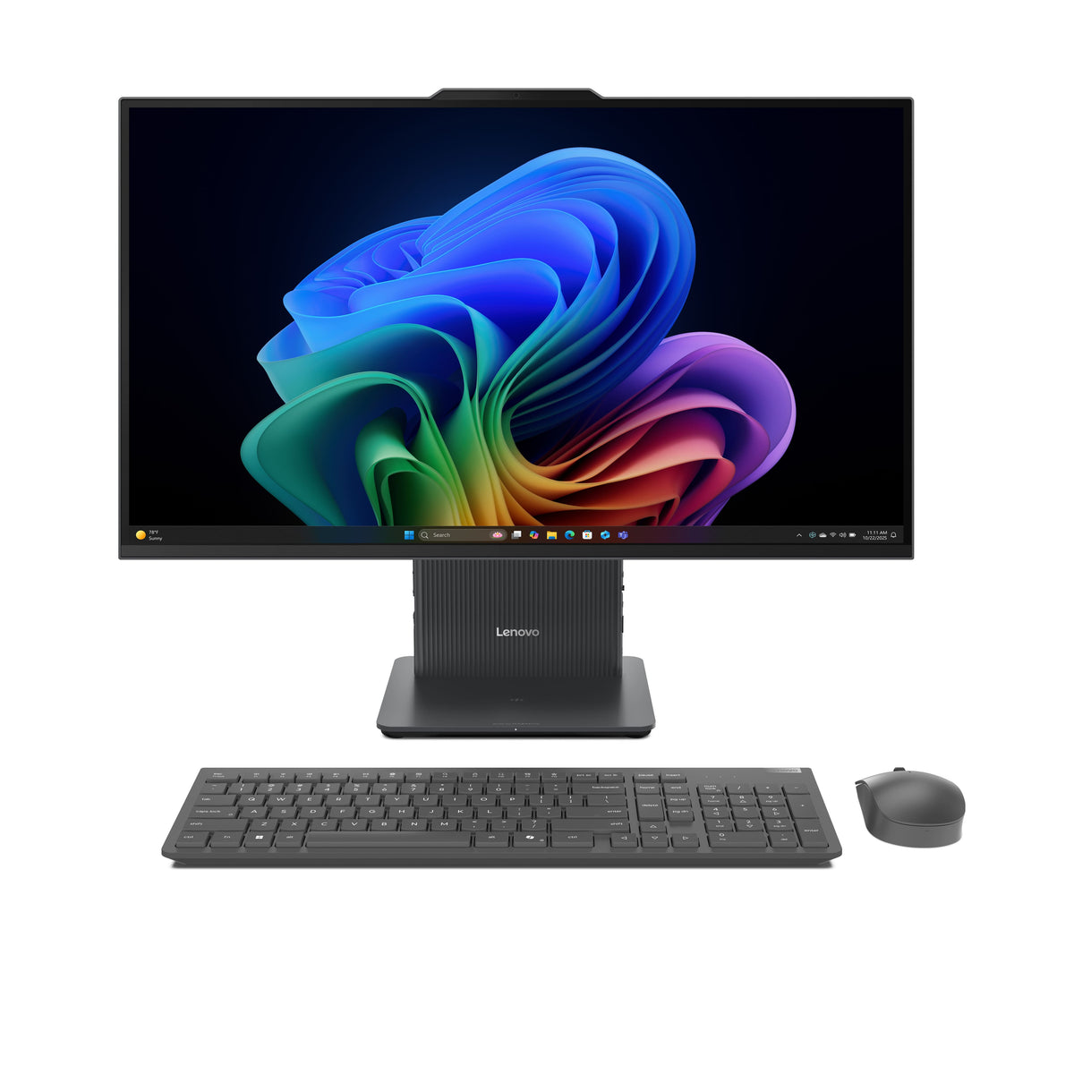 Lenovo - IdeaCentre AIO 27" 2K IPS LCD Touch-Screen All-In-One - Core Ultra 7 Processor 355 2026 - 16GB Memory - 1TB Storage - Luna Grey