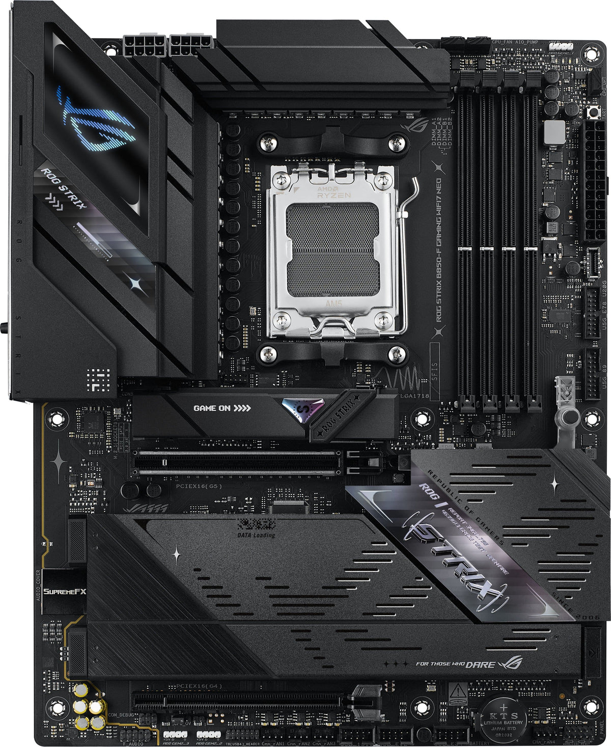 ASUS - ROG STRIX B850-F GAMING WIFI7 NEO (Socket AM5) AMD B850 ATX DDR5 Wi-Fi 7 Motherboard - Black