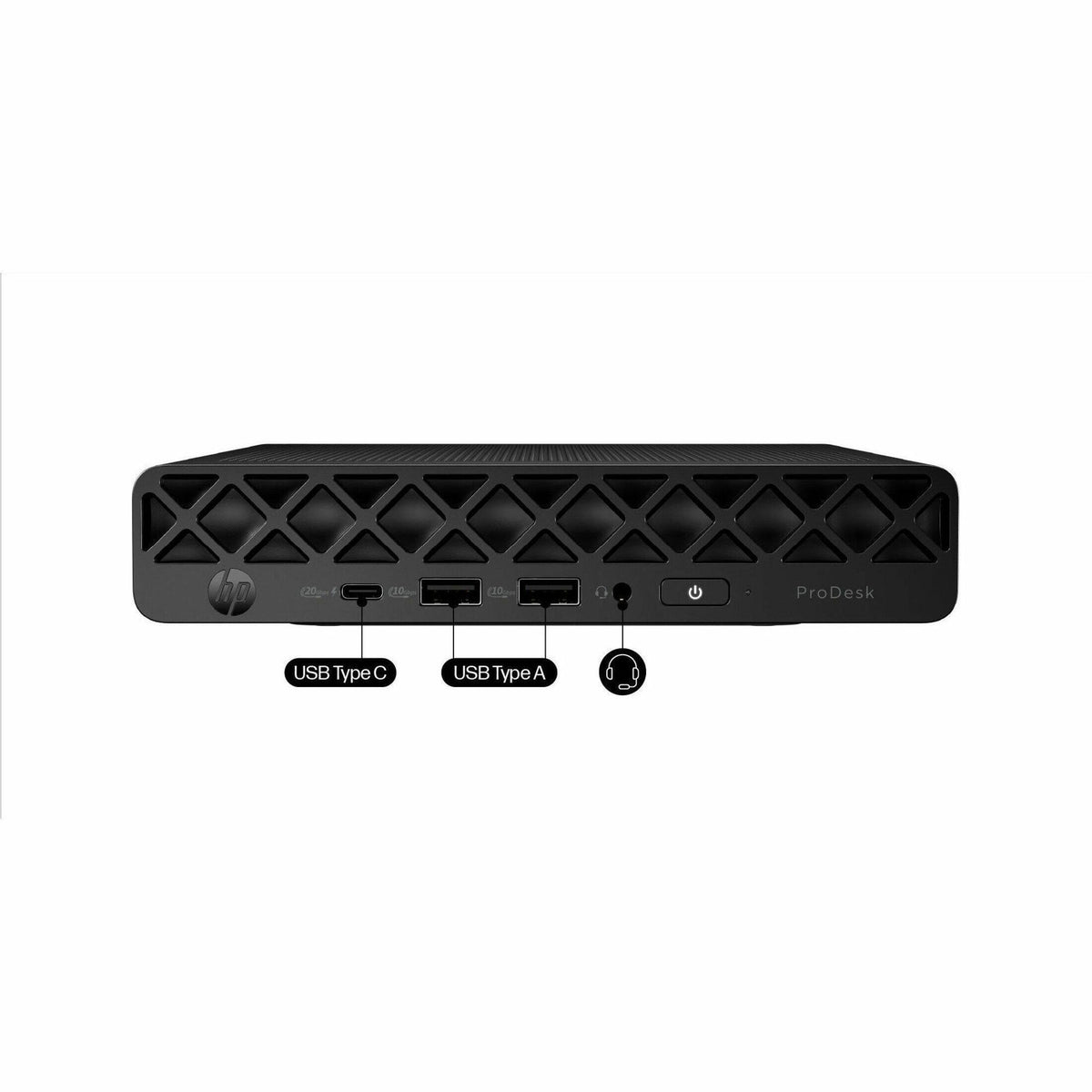 HP - ProDesk 4 G1i Mini PC Desktop Computer - Intel Core Ultra 5 235T 16GB 512GB Solid State Drive - Jack Black