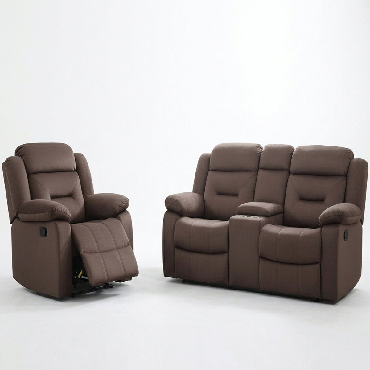 Juego de sala contemporáneo con brazos de almohada y soporte para la cabeza