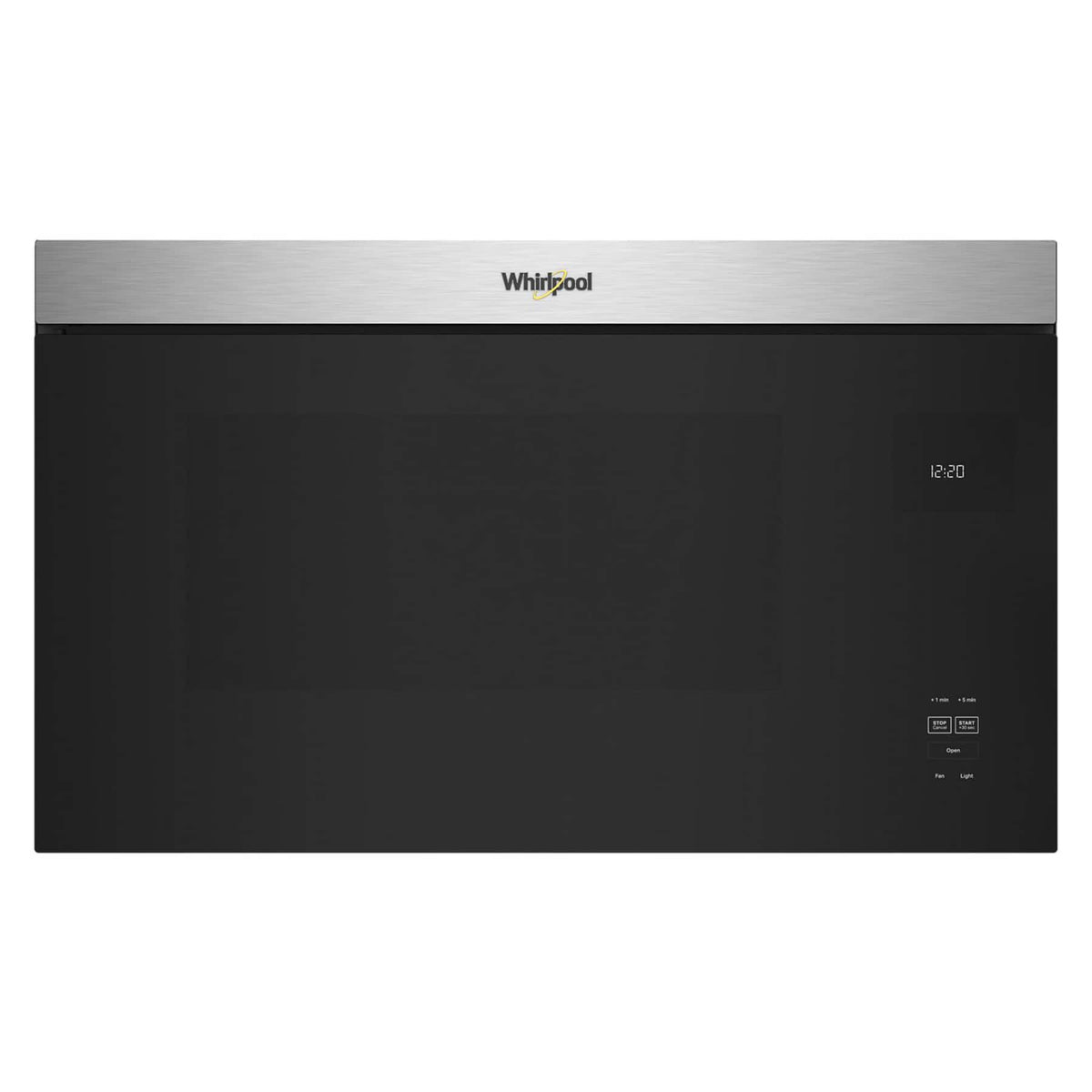 Whirlpool - 1.1 Cu. Ft. Over-the-Range Microwave with Flush Built-in Design - Stainless Steel