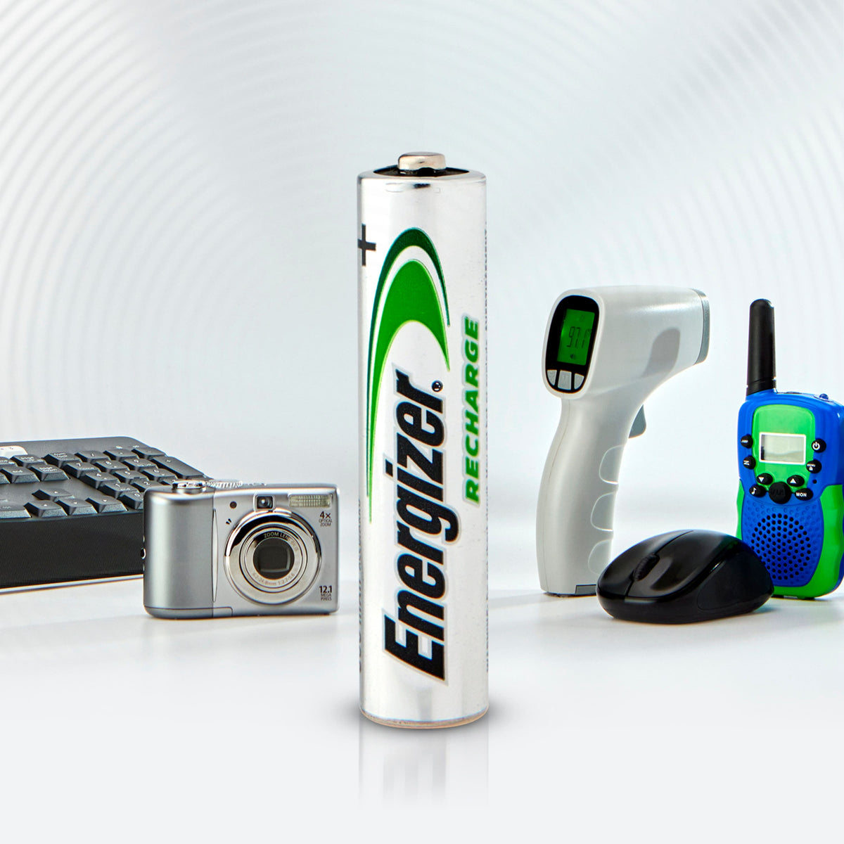 Energizer - Rechargeable AAA Batteries (4 Pack) 800 mAh Triple A Batteries