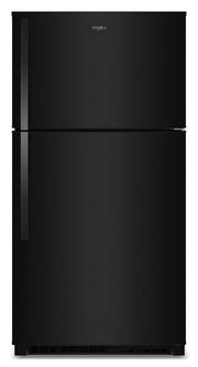 Whirlpool - 33 in. Wide 21.3 cu. ft. Top-Freezer Refrigerator with Total Coverage Cooling - Black