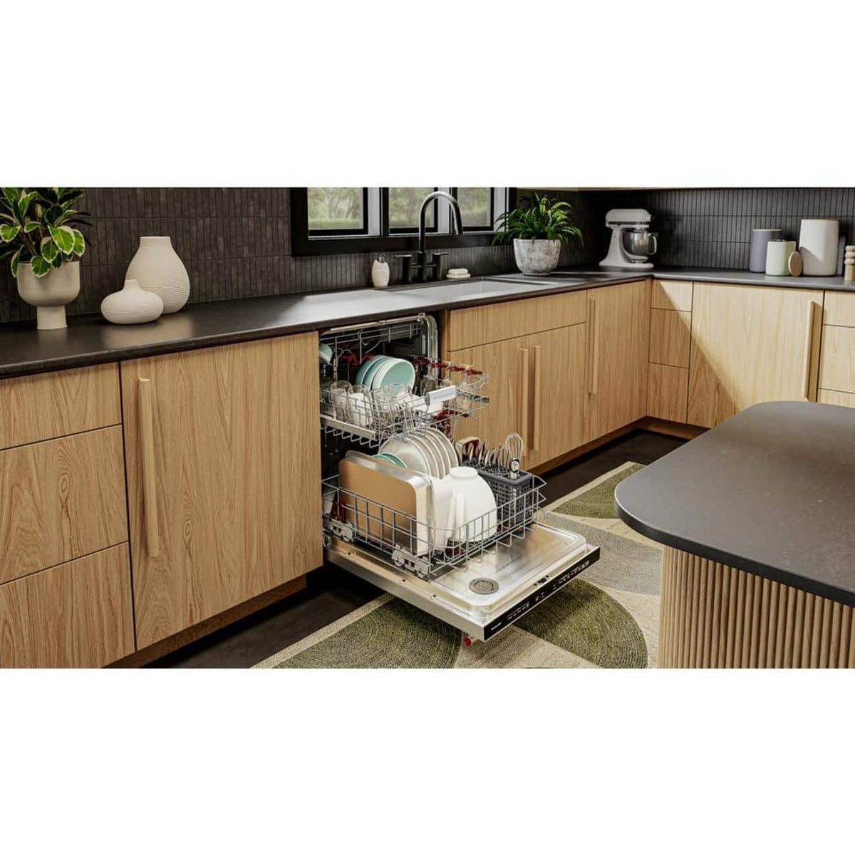 KitchenAid - 24" Top Control Built-In Dishwasher with 360 Max Jets Third Rack, Advanced ProDry, Ultra-bright LED Lighting - Stainless Steel