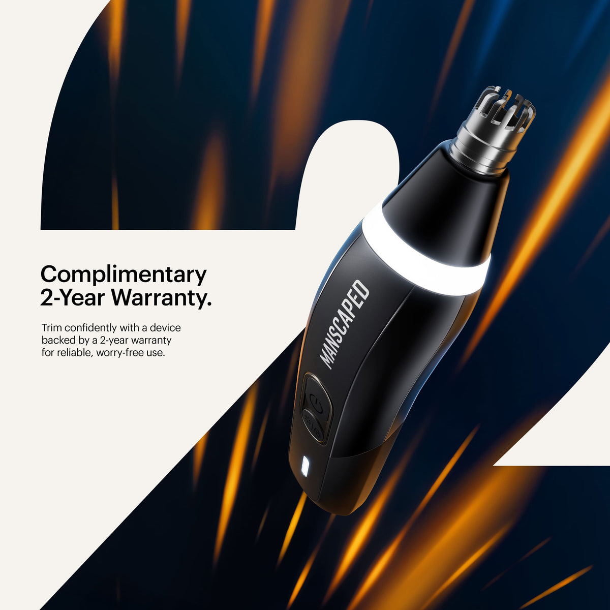 Manscaped - Weed Whacker 3.0 Pro Ear, Nose & Eyebrow Trimmer - Black