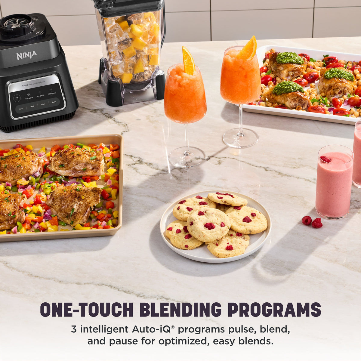Ninja - TotalCrush Professional Blender with Auto-iQ - Velvet Tide
