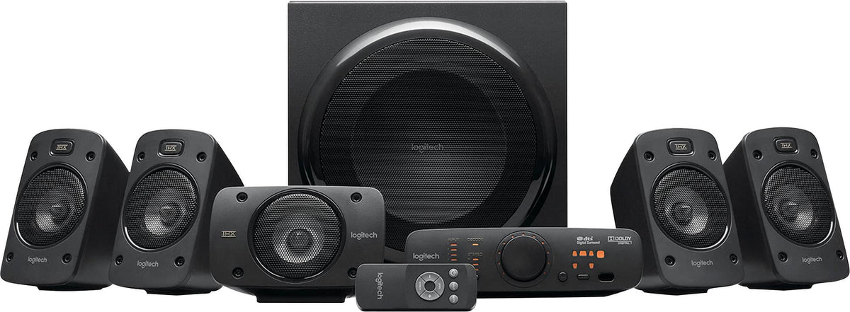 Logitech - Z906 5.1-Channel Satellite Surround Sound Speaker System (6-Piece) - Black