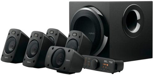 Logitech - Z906 5.1-Channel Satellite Surround Sound Speaker System (6-Piece) - Black