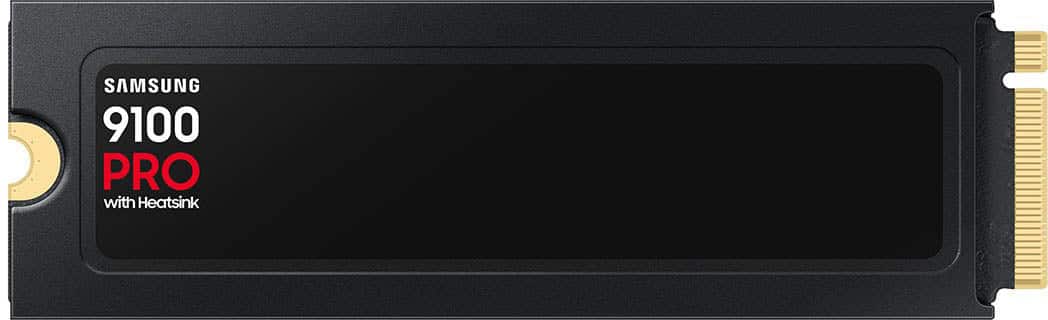 Samsung - – 9100 PRO 1TB with Heatsink Internal SSD PCIe Gen 5x4 NVMe, Speeds Up to 14700 MB/s