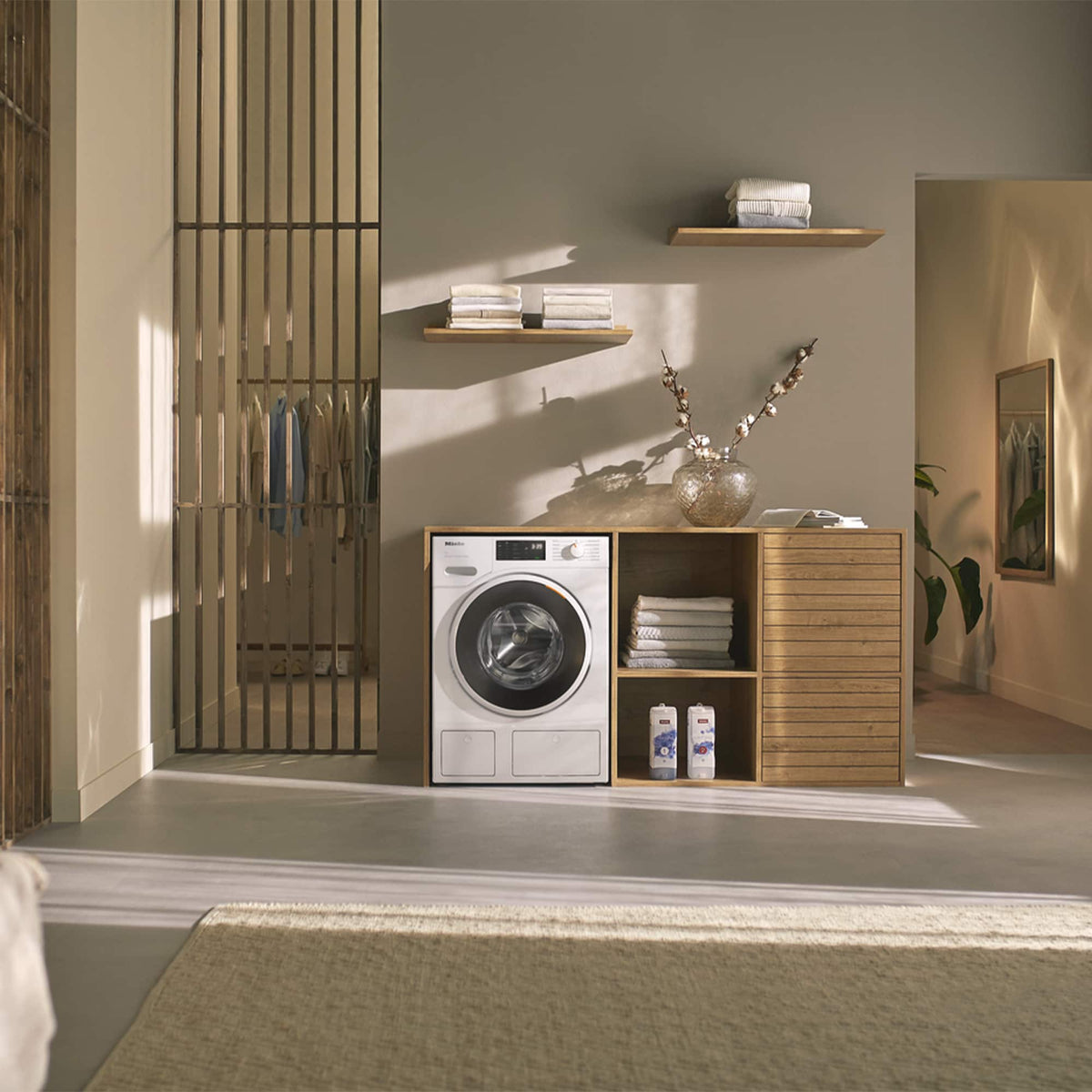 Miele - WXF980WCS 24" Front Load 2.26 Capacity Direct Sensor Controls Washing Machine - Lotus White