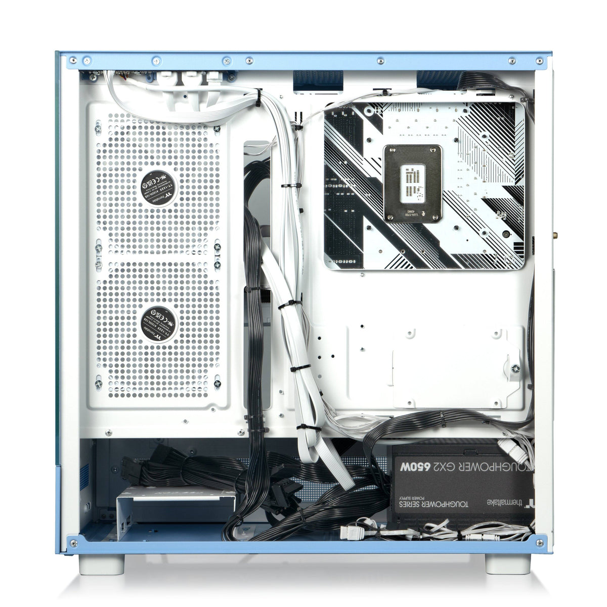 Thermaltake - LCGS View i1458H-270 Gaming Desktop Intel Core i5-14400F 2025 - 16GB DDR5 Intel Arc B580, 1TB NVMe M.2 - Light Blue