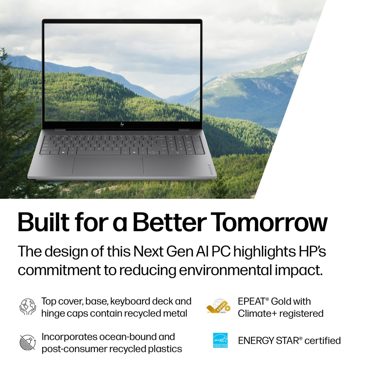 HP - OmniBook X – 16” 2K OLED Touchscreen Laptop – Intel Core Ultra X7 358H 2026 – 32GB Memory – 1TB SSD – Copilot+ PC - Meteor Silver