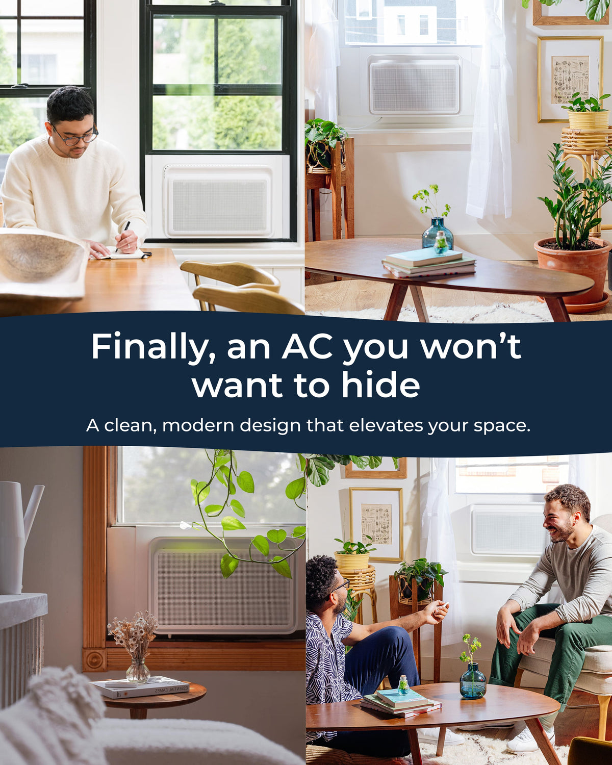 Windmill - WhisperTech 12,000 BTU Smart Window Air Conditioner with Inverter Technology - White