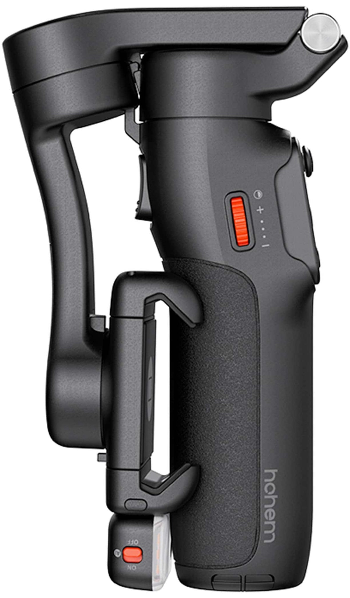 Hohem - iSteady V3 3-Axis Gimbal Stabilizer for Smartphone w/ AI Tracking, Detachable Remote, Extendable Pole, & Magnetic Light - Black