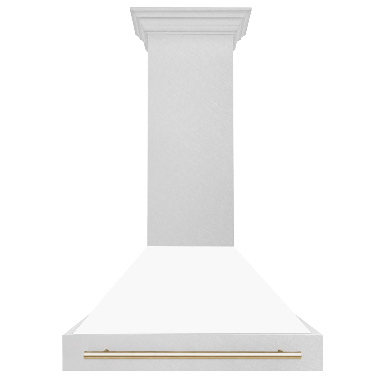 ZLINE Autograph Edition - 36 inches - Externally Vented - Wall Range Hood - Satin Stainless Steel with White Matte Shell