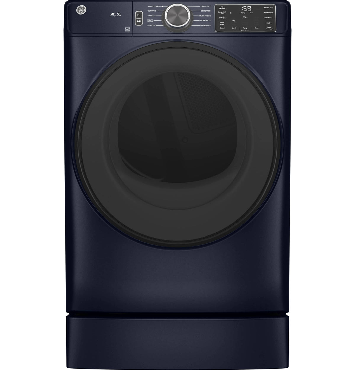 GE - 7" RightHeight Riser - Laundry Pedestal for Select Washers and Dryers - Sapphire Blue