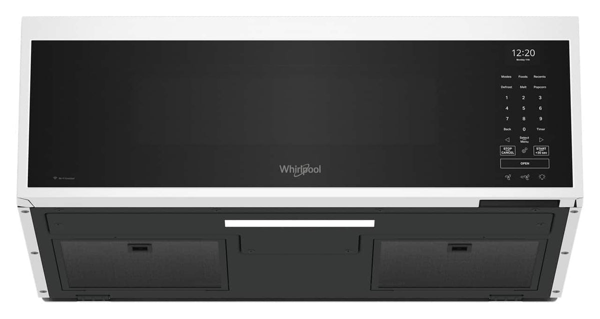 Whirlpool - 1.1 Cu. Ft. Over the Range Microwave with Sensor Cooking and 1800-Watts Cooking Power - White