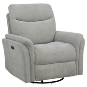 Beacon - Sillón reclinable giratorio con carga USB y reclinación ajustable