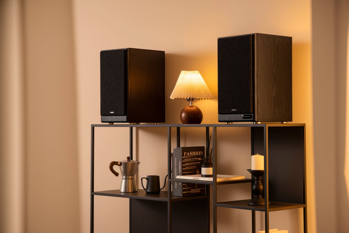 Edifier - R2750DBMKII Audiophile Active Bookshelf Bluetooth 6.0 and Optical Input - 2.0 Speaker (Pair) - Black