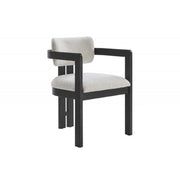 Sillón de comedor tapizado - Negro