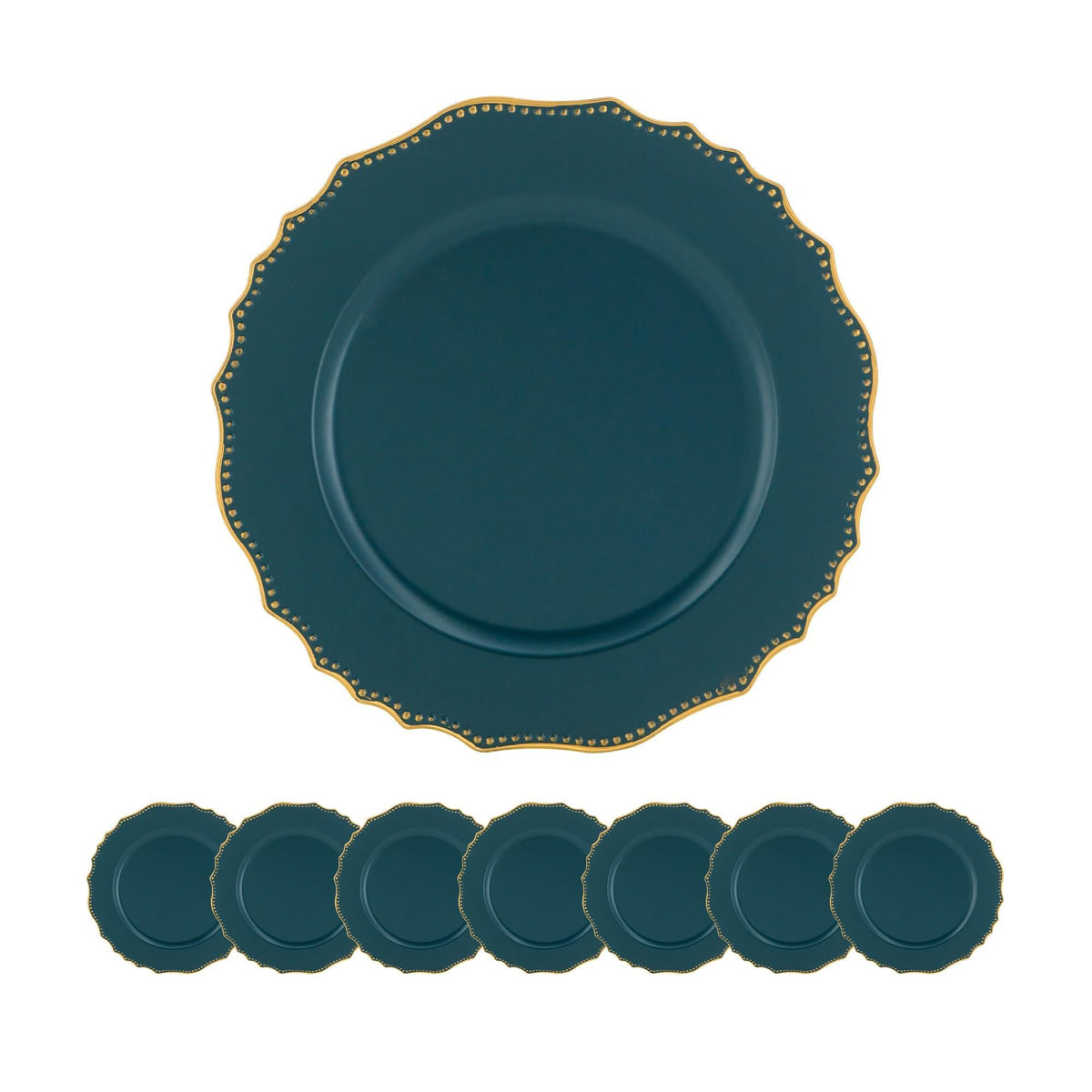 Premium Plastic Charger Plate (Set of 8)