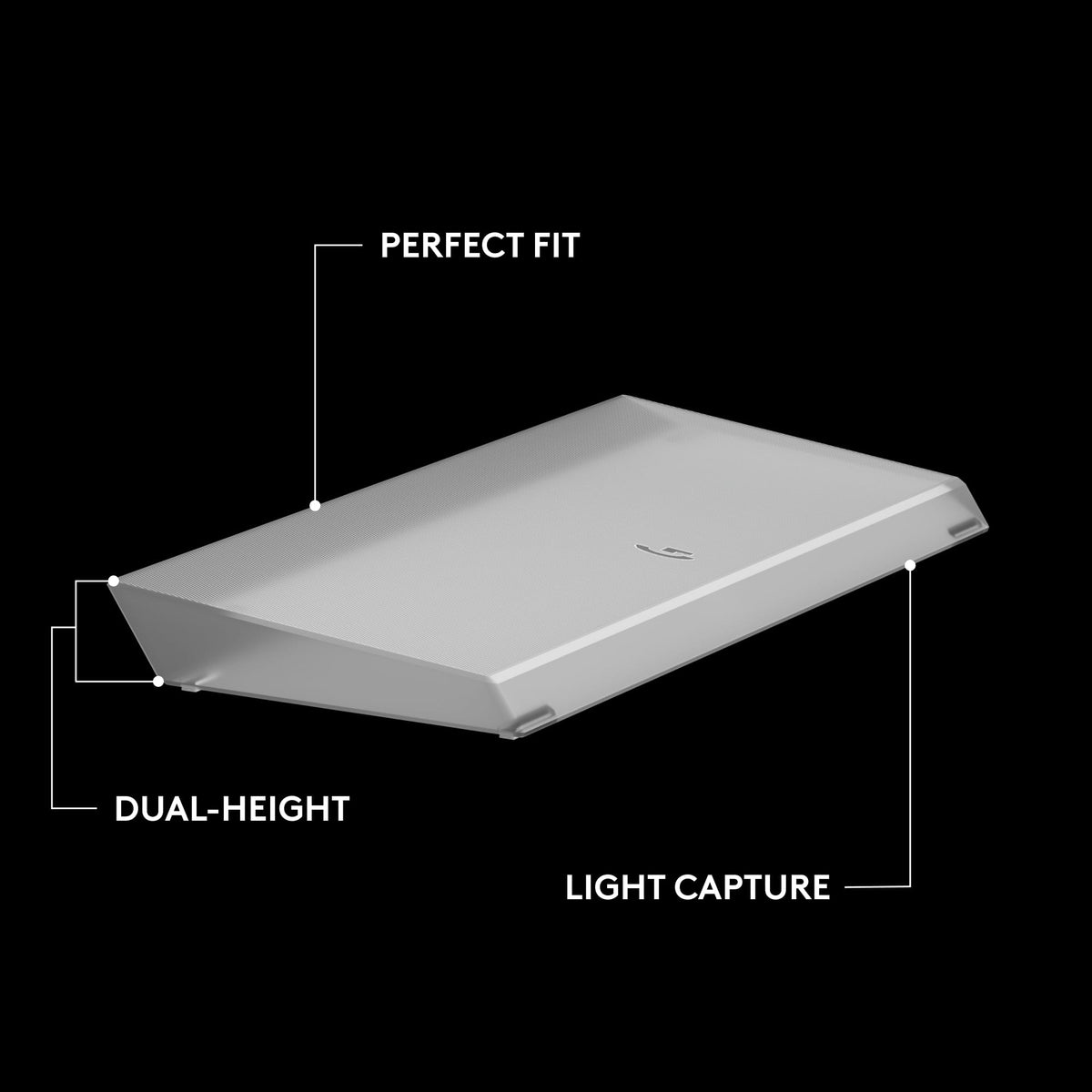 Logitech - G512 X PALM REST 98 LIGHTSYNC RGB Lightbar-Amplifying Acrylic Palm Rest - Transparent