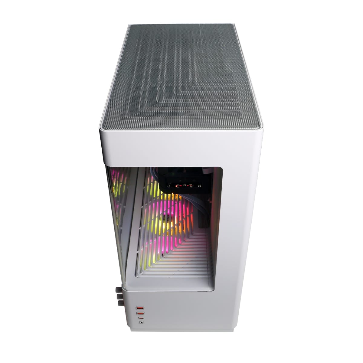 CyberPowerPC - Gaming Desktop - AMD Ryzen 7 9700F - NVIDIA GeForce RTX 5070 12GB - 32GB DDR5 - 1TB PCIe 4.0 SSD Storage - White