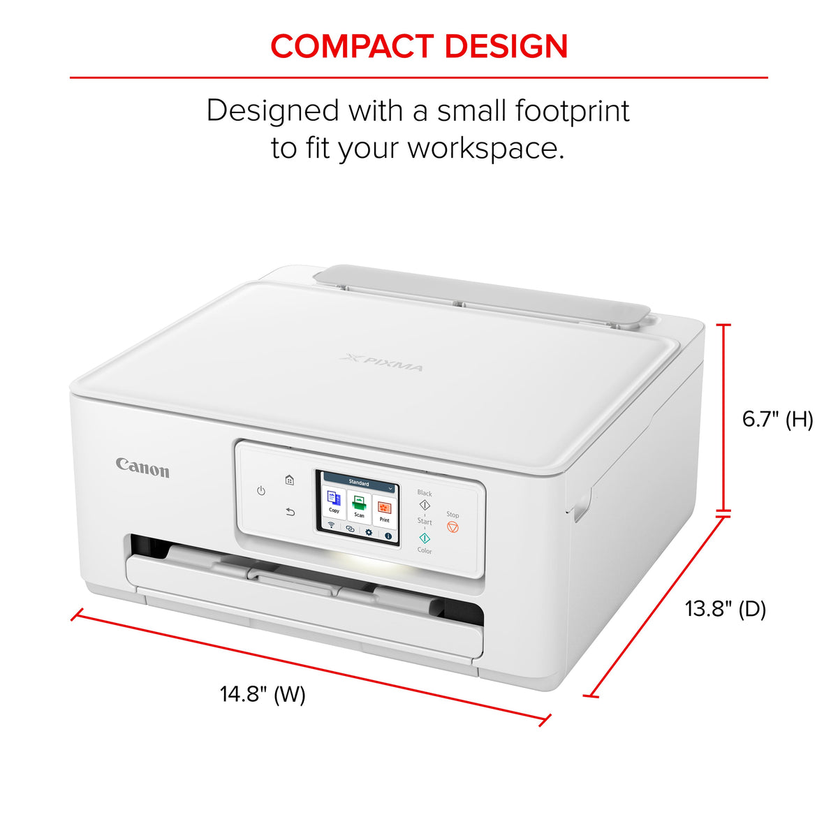 Canon - PIXMA TS7720 Wireless All-In-One Inkjet Printer - White