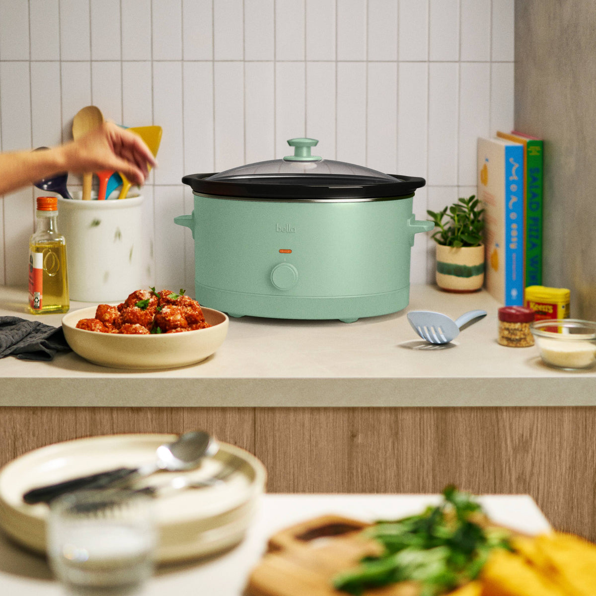 Bella - 6-qt. Manual Slow Cooker - Seaglass