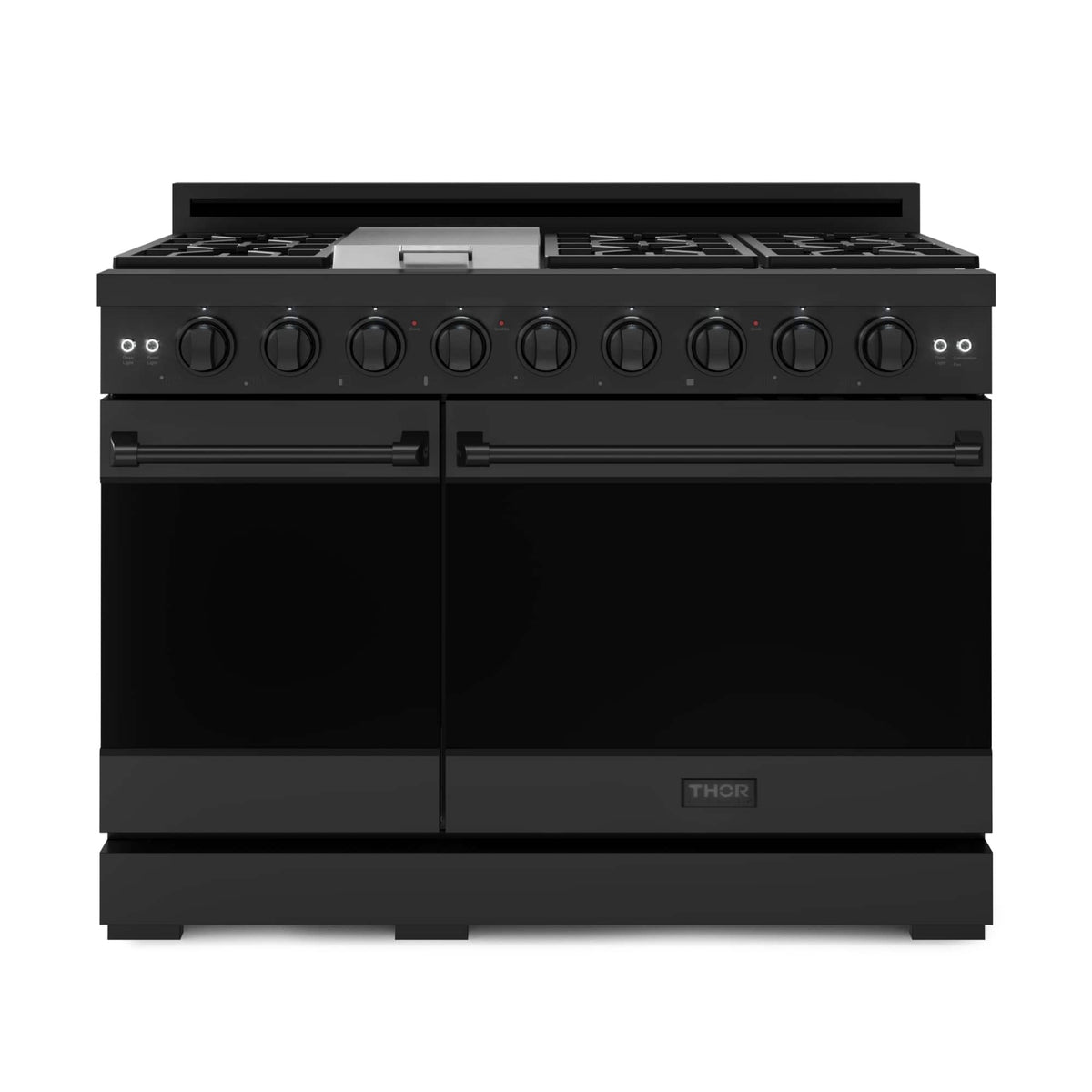 48 in. Wide 7 Burner Gordon Ramsay Series by Thor Kitchen 6.8 Cu. Ft Freestanding Liquid Propane Gas Range - Black