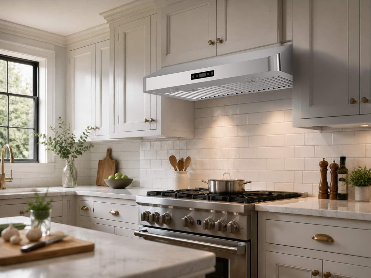 Windster Hoods - 36 inches - Externally Vented - Under cabinet Range Hood - Stainless Steel