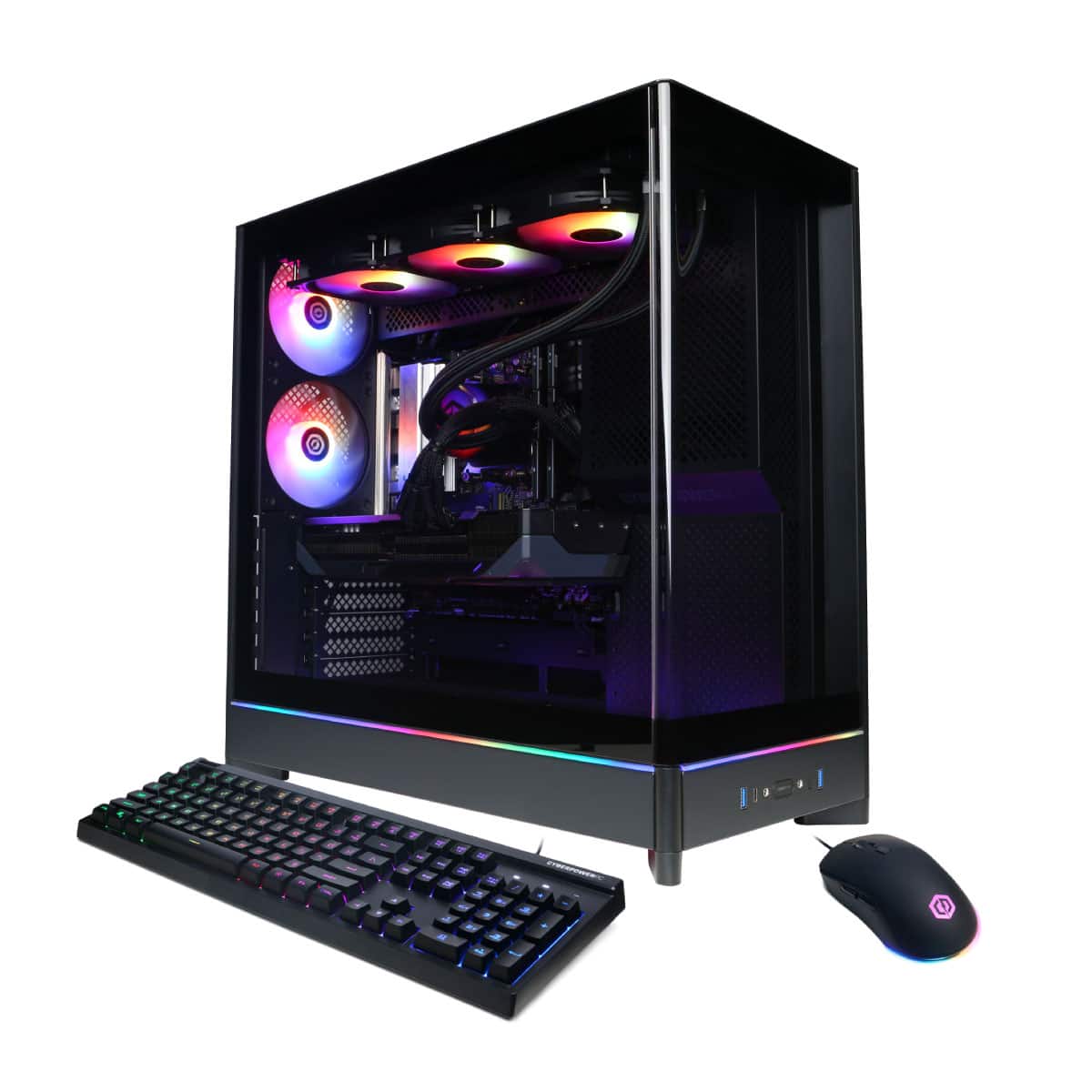 CyberPowerPC - Gaming Desktop - AMD Ryzen 7 9800X3D - AMD Radeon RX 9070 16GB - 32GB DDR5 - 1TB PCIe 4.0 SSD Storage - Black
