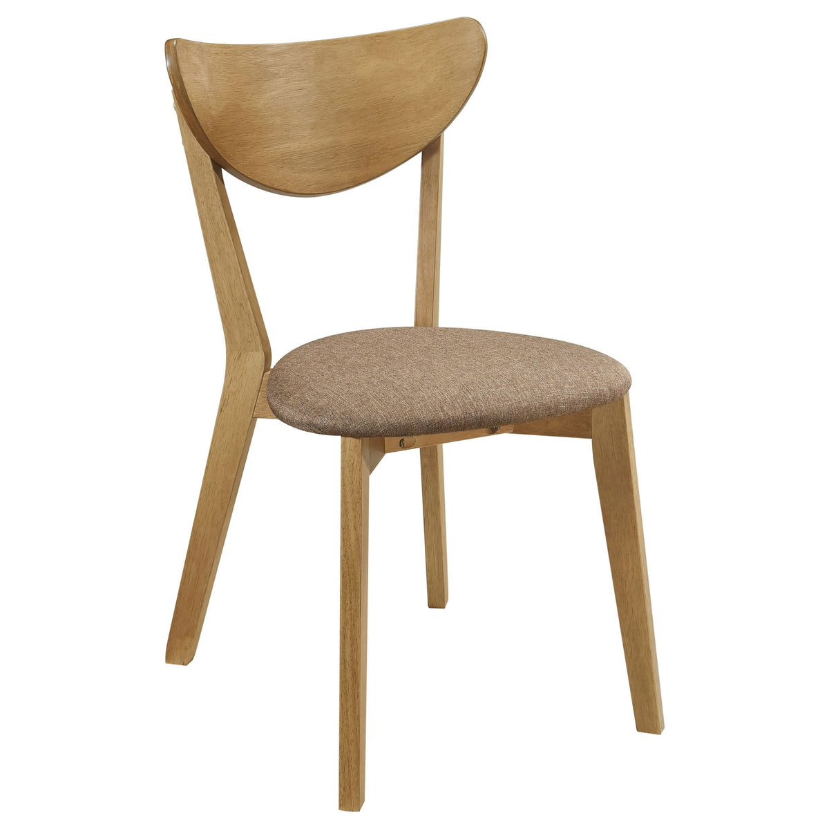 Juego de comedor redondo Barlow de 5 piezas con sillas - Nogal