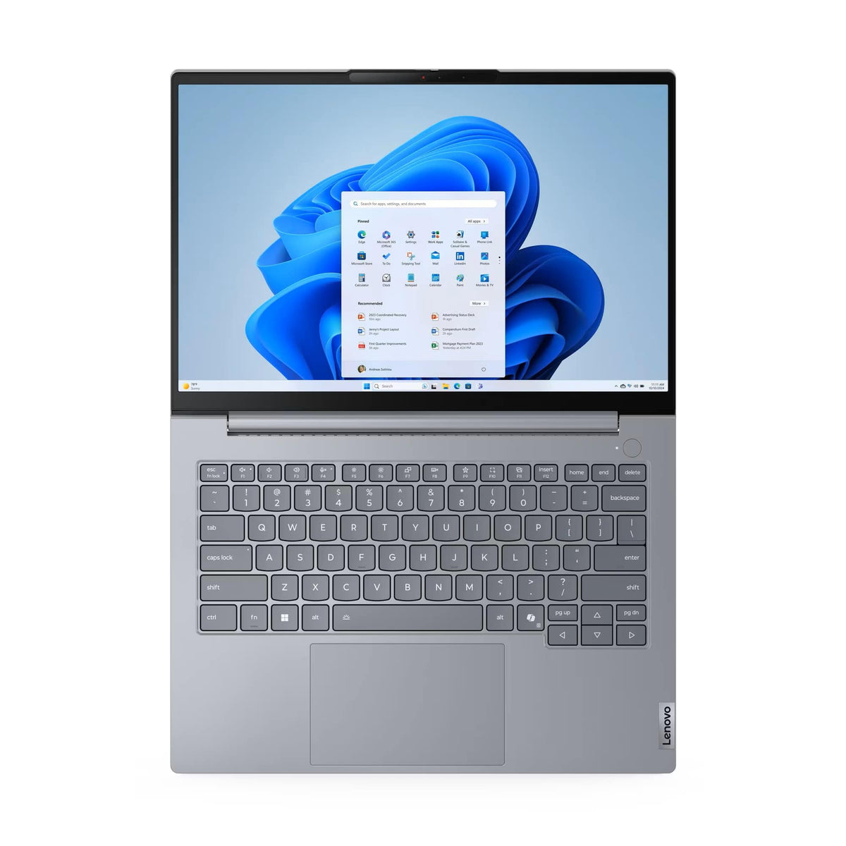 Lenovo - ThinkBook 14 Gen 8 14" WUXGA Touch - Screen Laptop - Intel Core 7 240H with 16GB Memory - 512GB SSD Storage - Arctic Grey