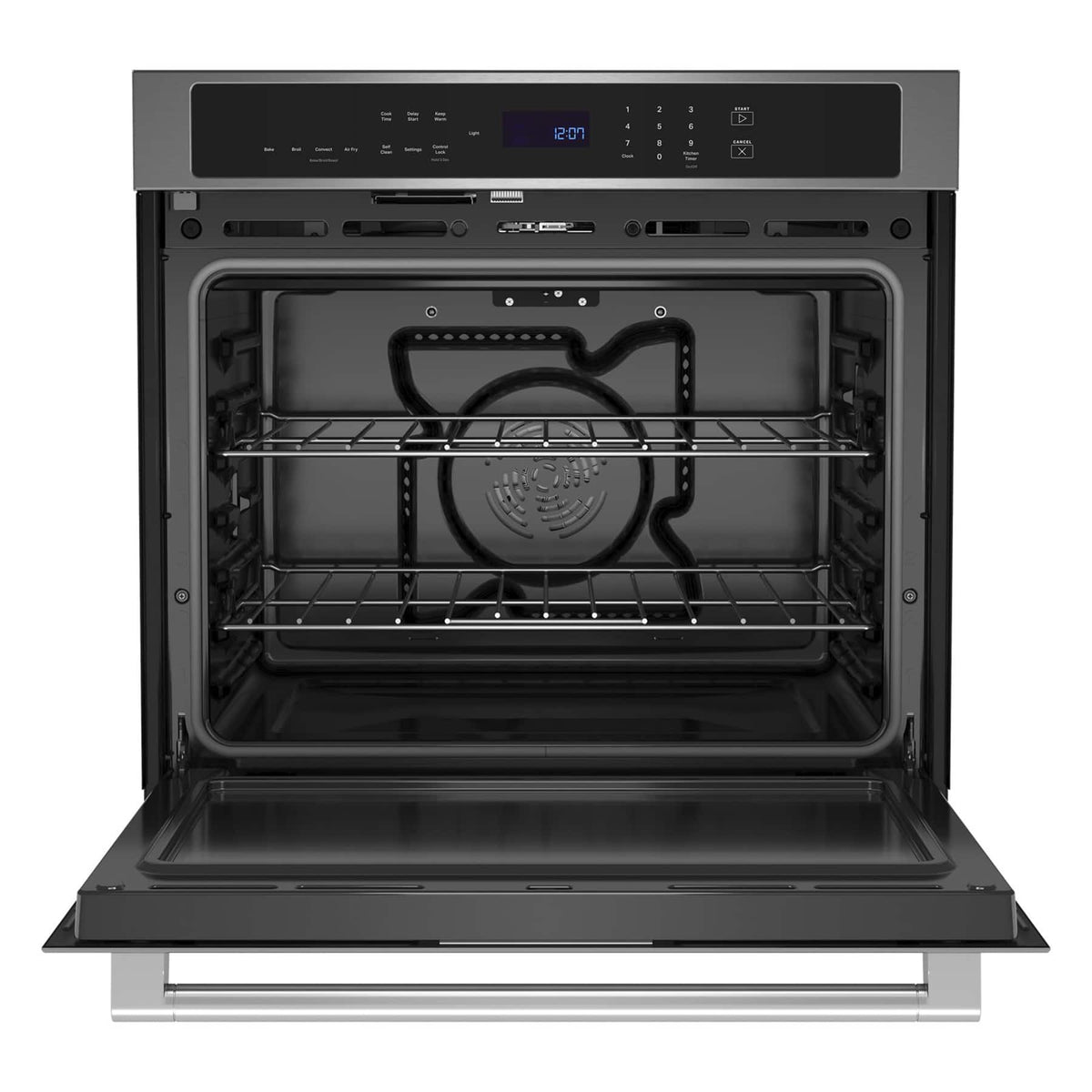 Maytag - 30" Built-In Single Electric Convection Wall Oven with Air Fry - Stainless Steel